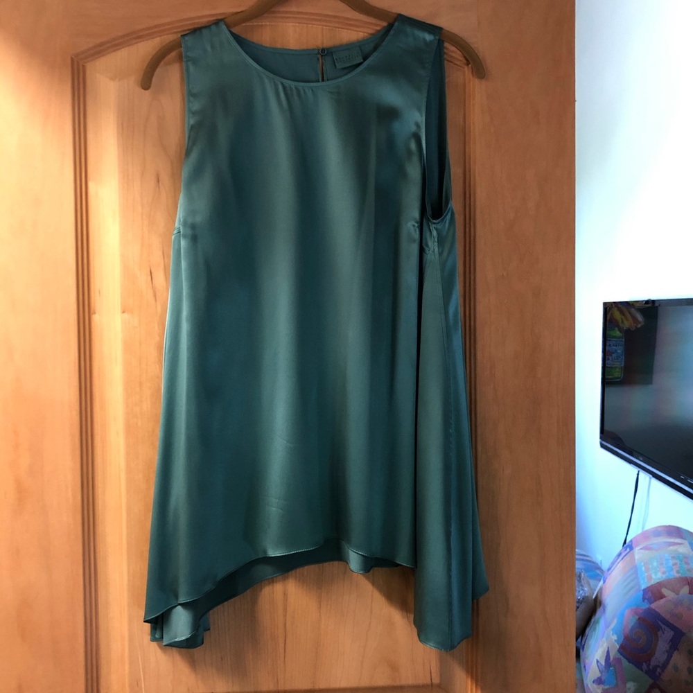 BRUNELLO CUCINELLI Silk Crew Neck Tank Tunic
